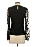 Boden 100% Polyester Black Long Sleeve Blouse Size 4 - photo 2