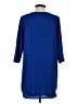 Eclair 100% Polyester Solid Blue Casual Dress Size S - photo 2