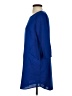 Eclair 100% Polyester Solid Blue Casual Dress Size S - photo 5