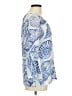 Lilly Pulitzer Blue 3/4 Sleeve Blouse Size M - photo 4