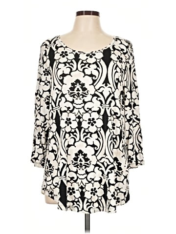 JM Collection 3/4 Sleeve Blouse (view 1)