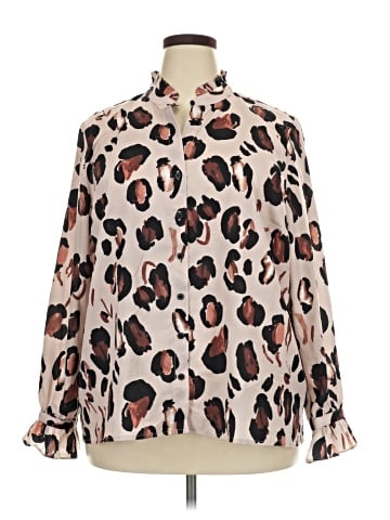 ELOQUII Long Sleeve Blouse (view 1)