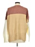 Glam Color Block Tan Pullover Sweater Size M - photo 2