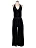 Don't Ask Why Metallic Black Jumpsuit One size - photo 1