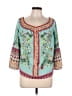 Umgee Teal 3/4 Sleeve Blouse Size L - photo 1