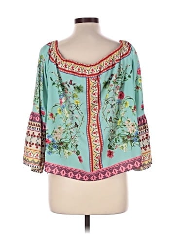 Umgee 3/4 Sleeve Blouse (view 2)