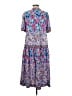 Umgee 100% Polyester Paisley Blue Casual Dress Size M - photo 2