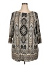 Roz & Ali Silver 3/4 Sleeve Blouse Size 2X - photo 1