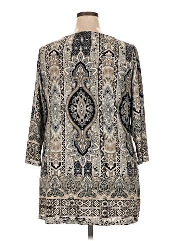 Roz & Ali 3/4 Sleeve Blouse (view 2)