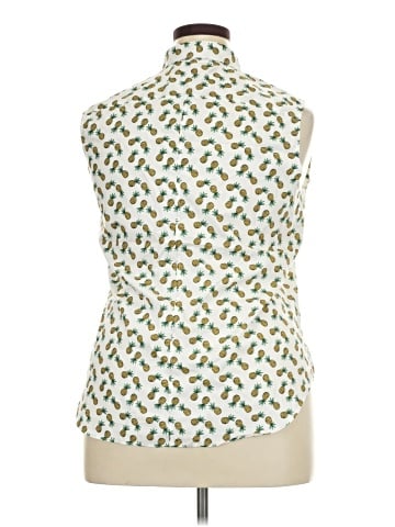 Lands' End Sleeveless Button-Down Shirt (view 2)
