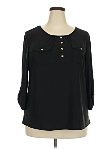Perseption Concept 3/4 Sleeve Blouse (view 1)