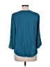 Chico's 100% Polyester Teal 3/4 Sleeve Blouse Size Med (1) - photo 2