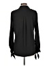 Express Outlet 100% Polyester Black Long Sleeve Blouse Size L - photo 2