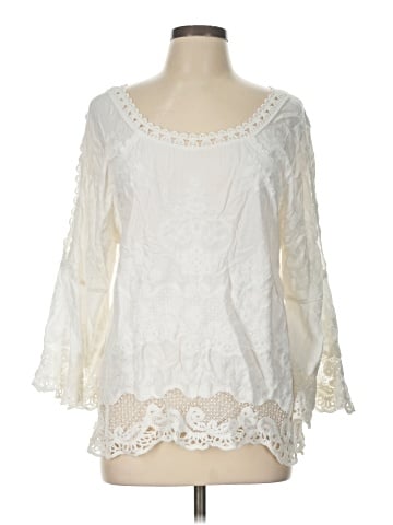 Democracy 3/4 Sleeve Blouse (view 1)