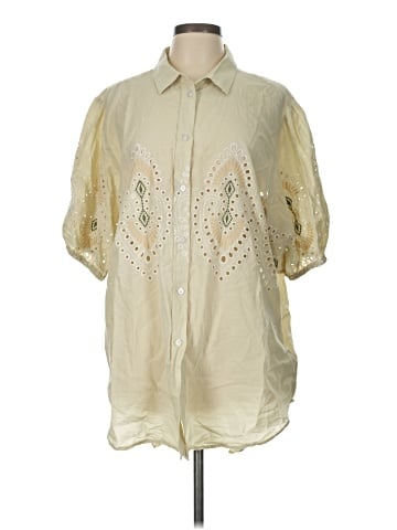 7 For All Mankind Short Sleeve Blouse (view 1)