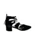 Steve Madden 100% Leather Solid Black Heels Size 8 1/2 - photo 1