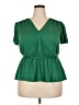 Max Studio Green Short Sleeve T-Shirt Size 2X - photo 1