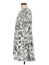 Lush 100% Polyester Print Gray Casual Dress Size L - photo 5