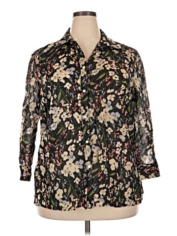 Lauren by Ralph Lauren 3/4 Sleeve Blouse (view 1)