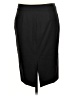 Classiques Entier Solid Black Wool Skirt Size 10 - photo 2