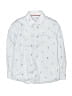 Mayoral 100% Cotton Print Silver Long Sleeve Button-Down Shirt Size 7 - photo 1