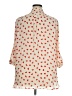 Fun2Fun 100% Polyester Hearts Ivory 3/4 Sleeve Blouse Size 1XL - photo 2