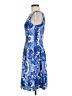 Gabby Skye Print Blue Cocktail Dress Size 8 - photo 5
