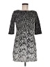 Lbisse Graphic Silver Cocktail Dress Size M - photo 1