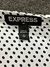 Express Outlet 100% Polyester Polka Dots Gray Long Sleeve Blouse Size S - photo 7