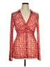 Free People Red Long Sleeve Blouse Size XL - photo 1