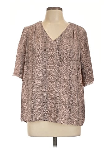 Worthington Short Sleeve Blouse (view 1)