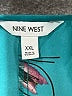 Nine West 100% Polyester Teal Long Sleeve Blouse Size XXL - photo 7