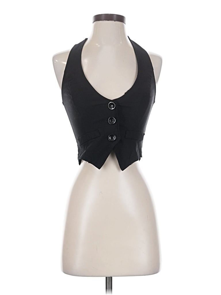 Pre-owned Papaya Tuxedo Vest In Black