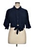 Maeve 100% Rayon Blue Short Sleeve Blouse Size 16 - photo 1