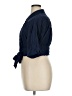 Maeve 100% Rayon Blue Short Sleeve Blouse Size 16 - photo 5