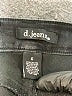 d.jeans Solid Black Denim Shorts Size 6 - photo 3