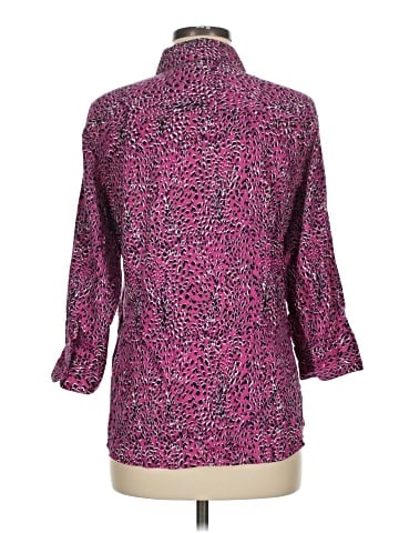 Foxcroft 3/4 Sleeve Button-Down Shirt (view 2)