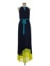 Max Studio 100% Polyester Color Block Blue Casual Dress Size M - photo 1