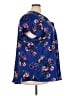 Torrid 100% Polyester Floral Blue Short Sleeve Blouse Size 4X Plus (4) - photo 4