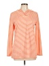 Eddie Bauer 100% Polyester Stripes Orange Long Sleeve Turtleneck Size L - photo 1