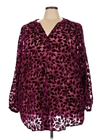 Torrid 3/4 Sleeve Blouse (view 1)