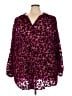Torrid Burgundy 3/4 Sleeve Blouse Size 4X Plus (4) - photo 1