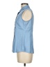 Foxcroft Blue Sleeveless Button-Down Shirt Size 6 (petite) - photo 5