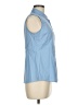 Foxcroft Blue Sleeveless Button-Down Shirt Size 6 (petite) - photo 4