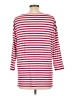 Talbots Stripes Red 3/4 Sleeve T-Shirt Size L - photo 2