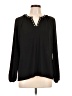 MICHAEL Michael Kors Black Long Sleeve Blouse Size L - photo 1