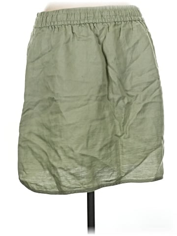 Madewell Linen-Blend Curved-Hem Mini Skirt (view 2)