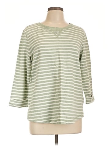 Karen Scott Sport 3/4 Sleeve Top (view 1)