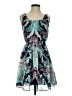 Iz Byer 100% Polyester Floral Teal Cocktail Dress Size XS - photo 1