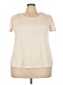 Max Studio Ivory Short Sleeve Top Size 3X - photo 1